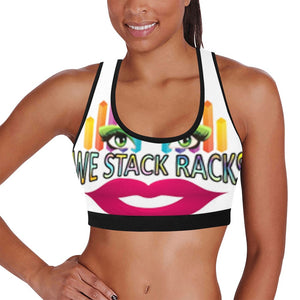 Crop Top Women's All Over Print Sports Bra (Model T52)